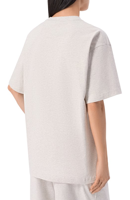 Хлопковая футболка 12 STOREEZ 136680 Серый  136680 Фото 4