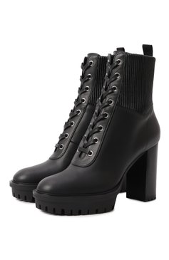 Женские кожаные ботильоны martis GIANVITO ROSSI черного цвета, арт. G73833.70CU0.CE0NENE | Фото 1 (Материал внутренний: Натуральная кожа; Материал сплава: Проставлено; Драгоценные камни: Проставлено; Каблук высота: Высокий; Подошва: Платформа; Материал утеплителя: Без утеплителя; Каблук тип: Устойчивый; Материал внешний: Натуральная кожа)