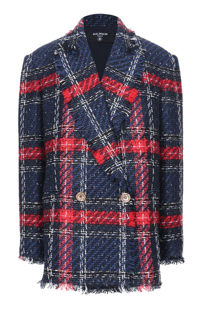 Женский твидовый жакет BALMAIN, арт. GF1SE183/XL68