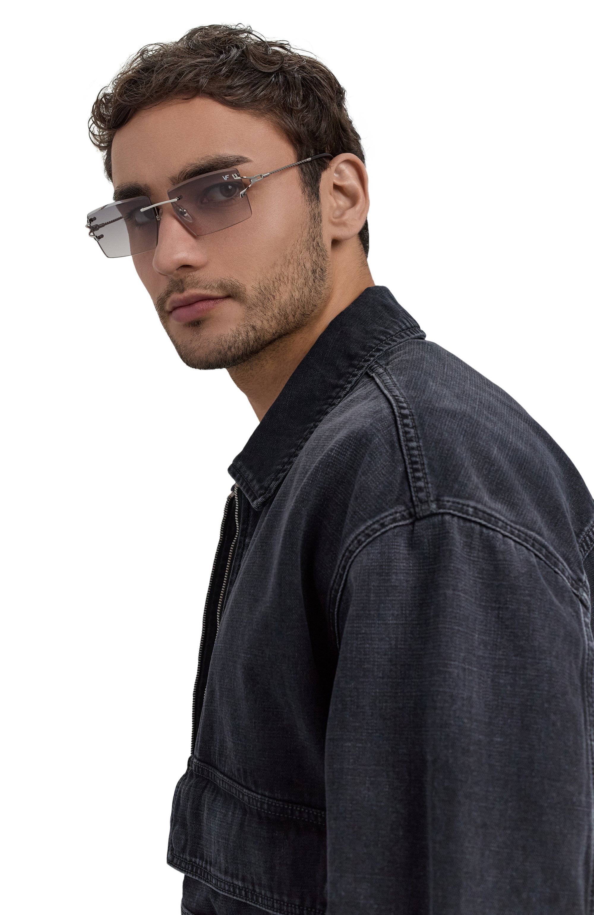 Солнцезащитные очки VINTAGE FRAMES, арт. IC0N WHITE G0LD/ASPHALT, фото 2