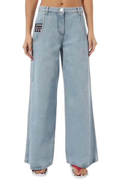 Джинсы MISSONI голубого цвета по цене 75200 руб., арт. WI28/BW00K9, фото 3 Джинсы MISSONI, арт. WI28/BW00K9, фото 3