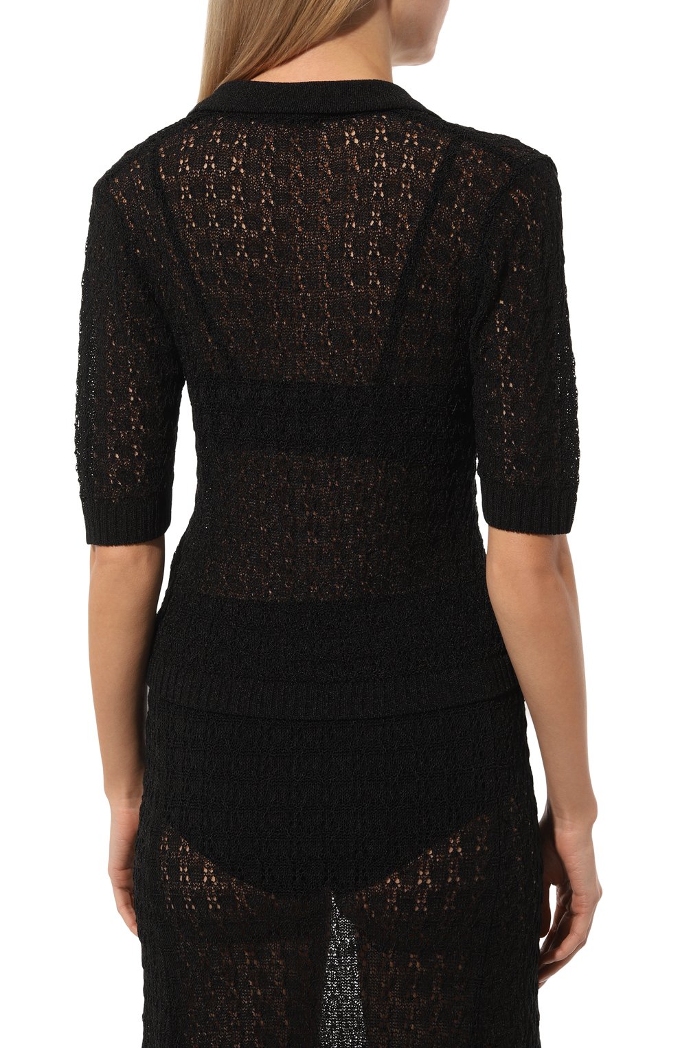 Поло из вискозы GANNI, арт. K2230/2677, фото 4