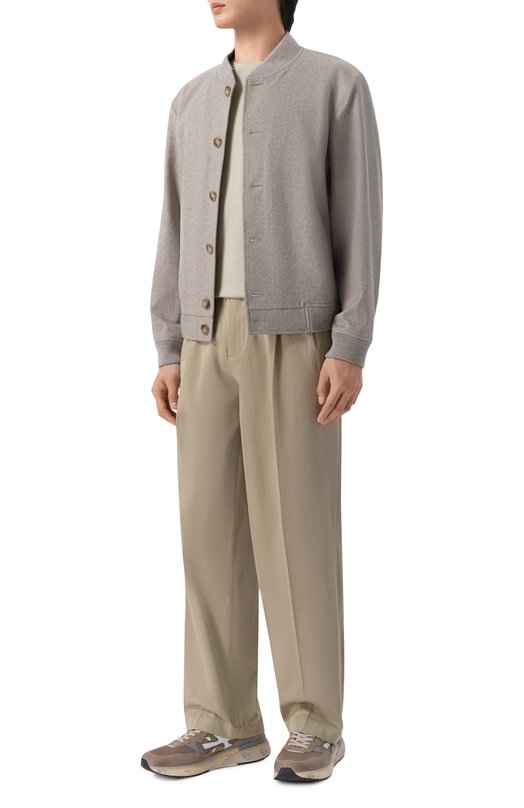 Джемпер из шелка и хлопка 12 STOREEZ 136313 Зелёный  136313 Фото 2