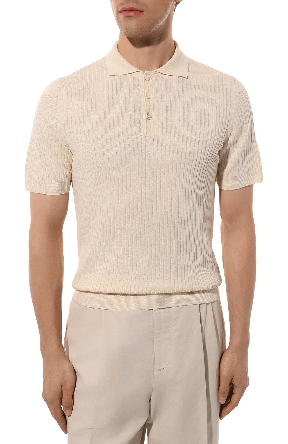 Поло изо льна и хлопка GRAN SASSO, арт. 57118/18641, фото 3