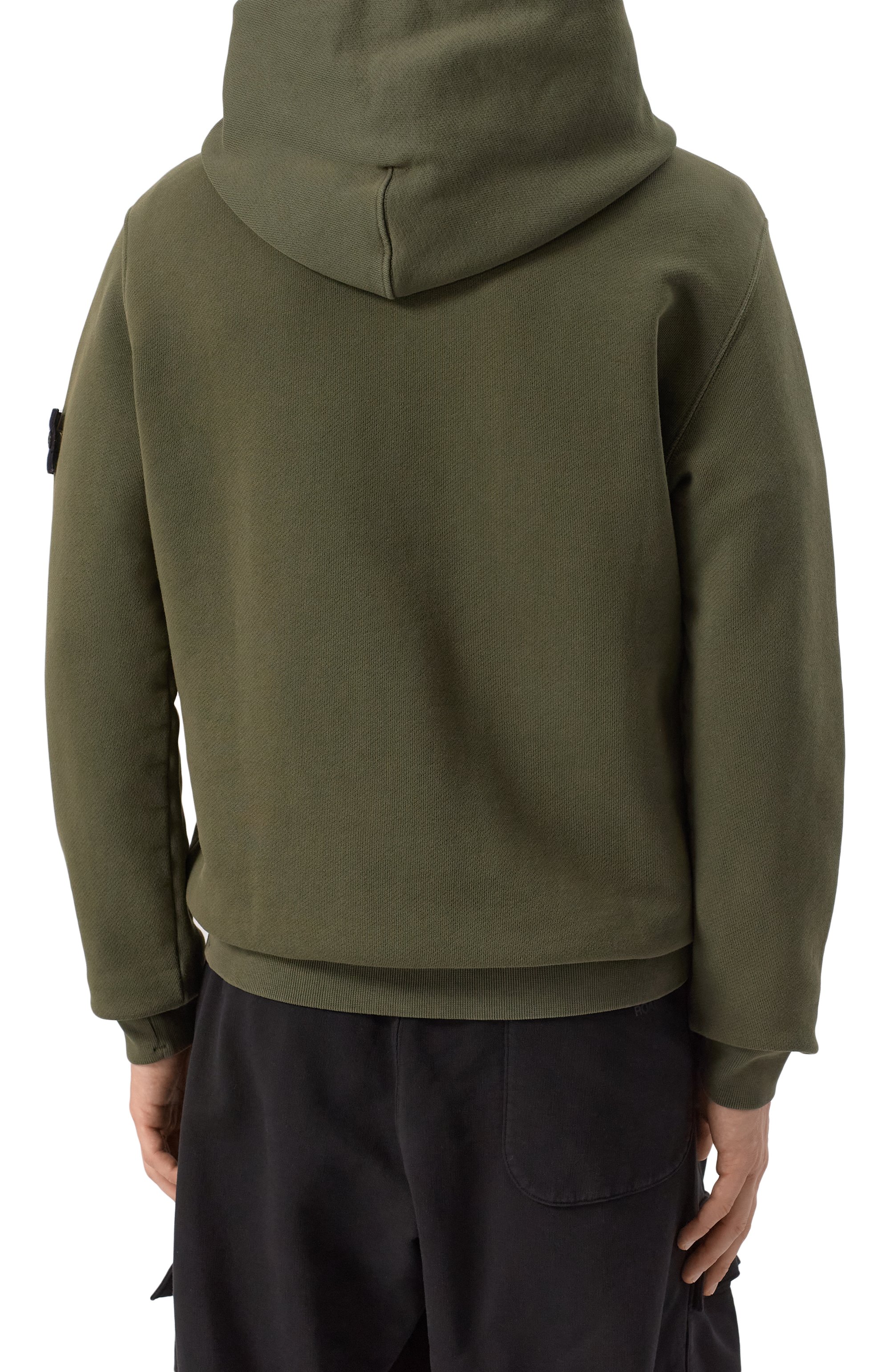 Хлопковое худи STONE ISLAND хаки цвета по цене 61400 руб., арт. 811561041, фото 4 Хлопковое худи STONE ISLAND, арт. 811561041, фото 4