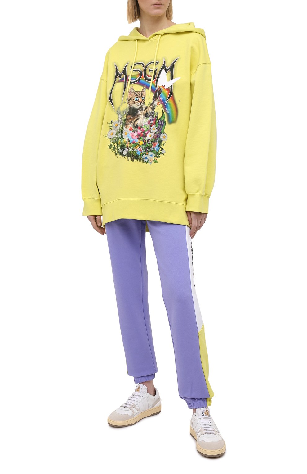 Хлопковое худи MSGM, арт. 3041MDM166 217299, фото 2