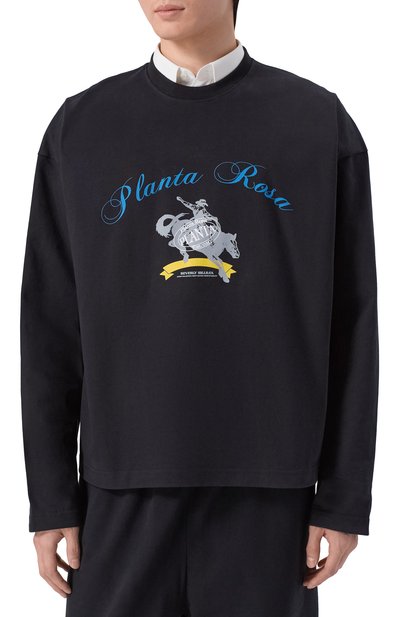 Хлопковый лонгслив PLANTA ROSA, арт. PR/L02.1/RODEO-ICON/300VELVET, фото 3