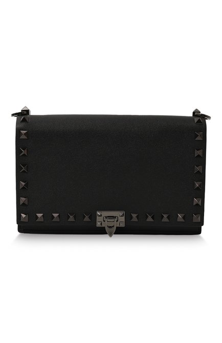 Женская сумка rockstud mini VALENTINO черного цвета, арт. 5W2P0Y59/VBL | Фото 1 (Размер: mini; Материал: Натуральная кожа; Материал сплава: Проставлено; Драгоценные камни: Проставлено)