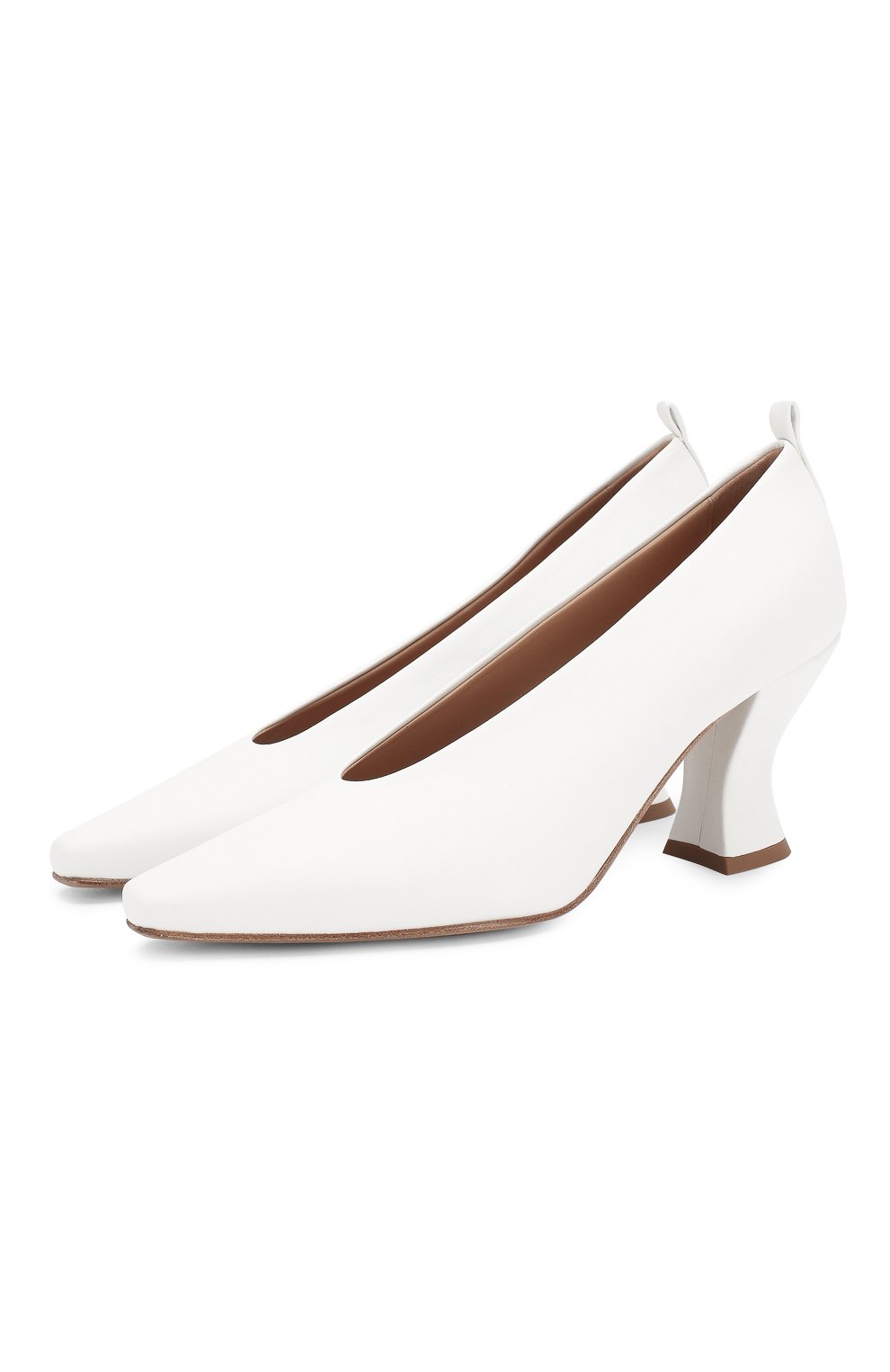 Кожаные туфли BOTTEGA VENETA белого цвета по цене 83450 руб., арт. 574635/VBPA0, фото 1 Кожаные туфли BOTTEGA VENETA, арт. 574635/VBPA0, фото 1