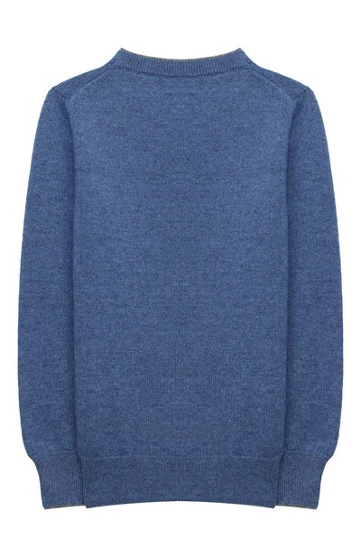 Кашемировый пуловер BRUNELLO CUCINELLI синего цвета по цене 47950 руб., арт. B22M10000B, фото 2 Кашемировый пуловер BRUNELLO CUCINELLI, арт. B22M10000B, фото 2