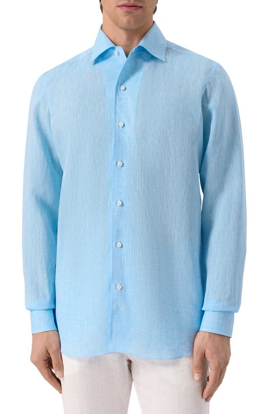 Льняная рубашка MVST M0RBIDA/R0BERT0/R0UND/F3411308-LINEN Зелёный  M0RBIDA/R0BERT0/R0UND/F3411308-LINEN Фото 3