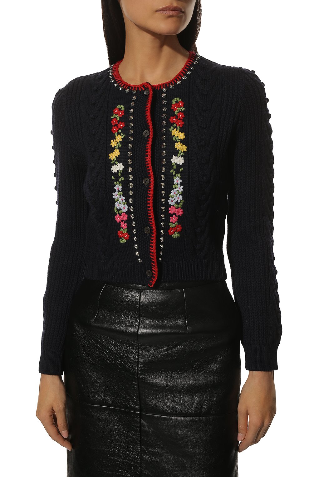 Шерстяной кардиган MIU MIU, арт. MMF554-1Z3M-F0008, фото 3