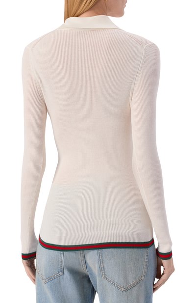 Поло из кашемира и шелка GUCCI, арт. 810315/XKD8J, фото 4