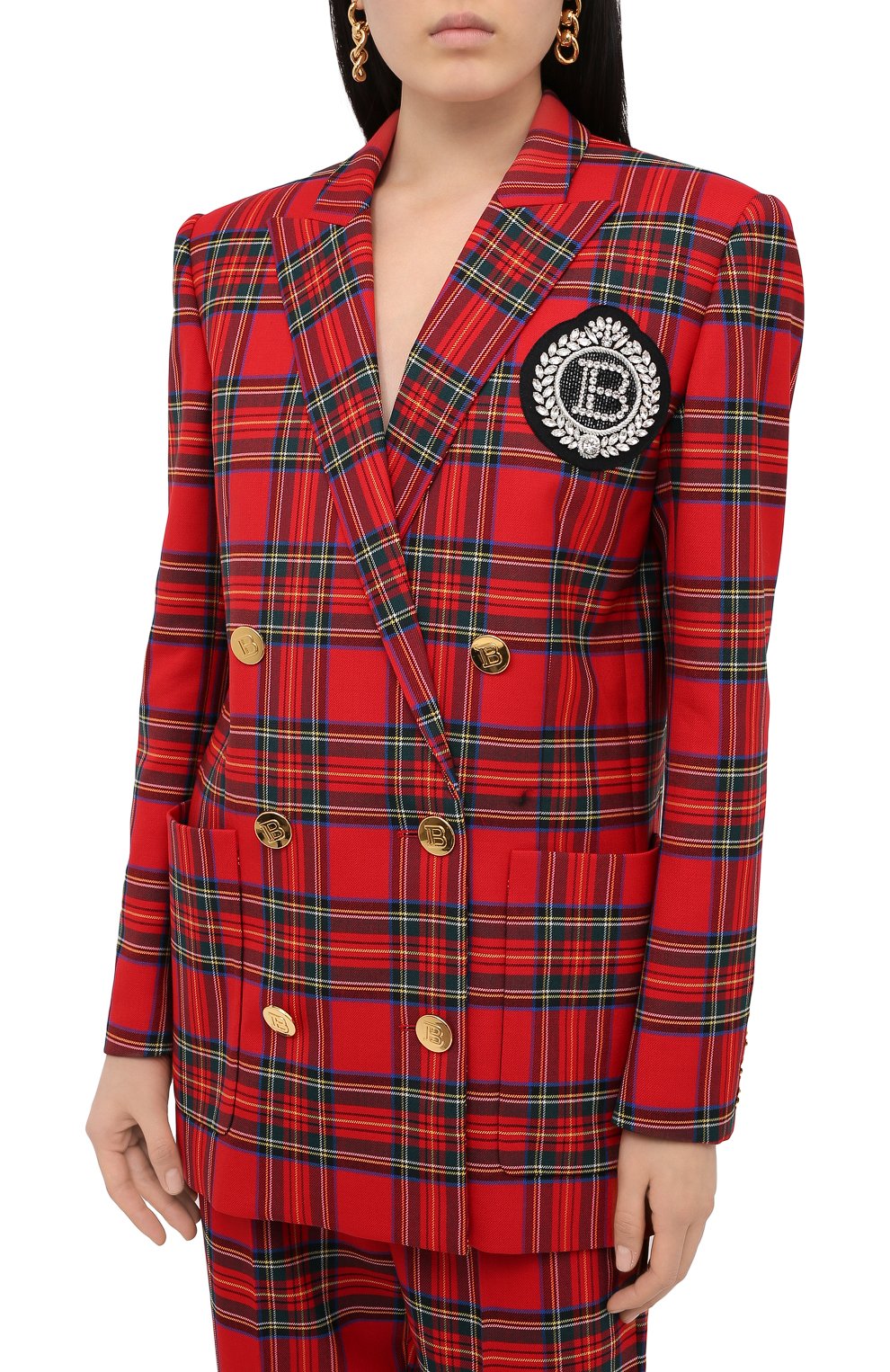 Шерстяной жакет BALMAIN, арт. UF17318/W085, фото 4