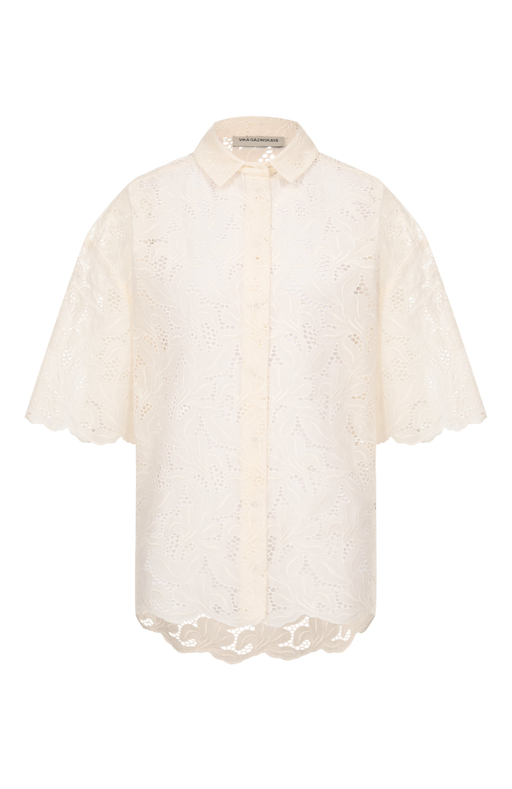 Хлопковая рубашка VIKA GAZINSKAYA, арт. SS26-12247, фото 1