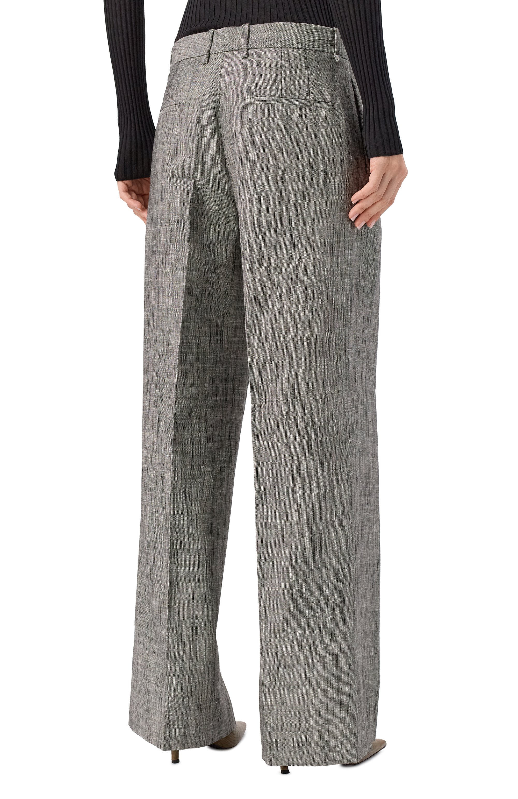 Брюки из шелка и шерсти JIL SANDER, арт. J02KA0347/J55079, фото 4