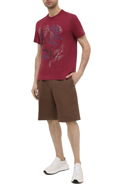 Шорты из хлопка и льна ZEGNA, арт. UWI37/TB05, фото 2