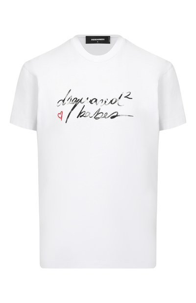 Женская хлопковая футболка DSQUARED2, арт. S72GD0571/D20020