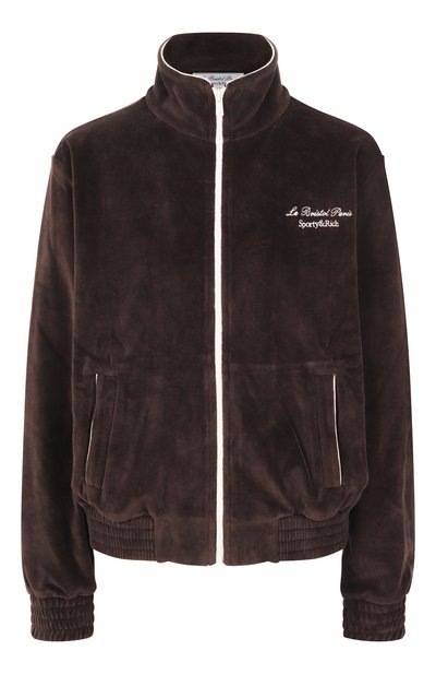 Женский бархатная толстовка sporty &amp; rich x le bristol paris SPORTY AND RICH, арт. JA063517619BR03