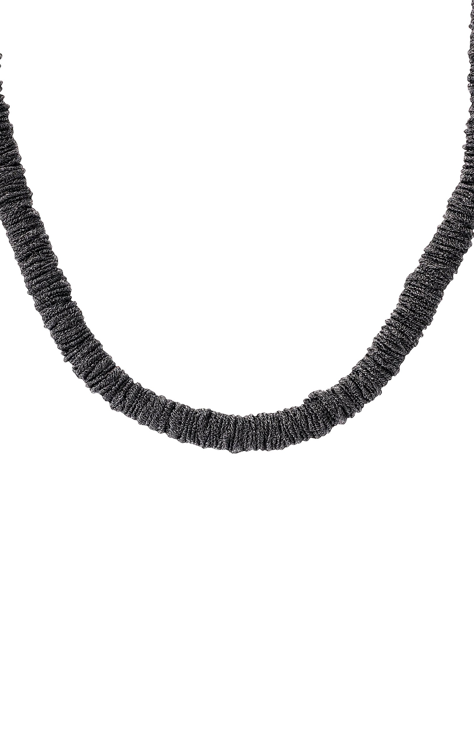 Колье GIORGIO ARMANI серого цвета по цене 85100 руб., арт. GW004234/AF29432, фото 4 Колье GIORGIO ARMANI, арт. GW004234/AF29432, фото 4