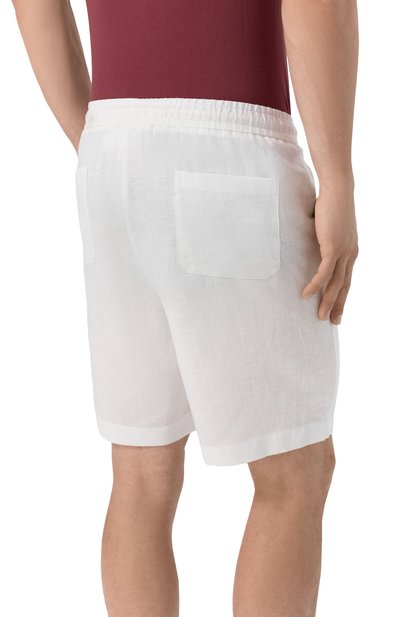 Шорты изо льна и хлопка ZIMMERLI белого цвета по цене 21200 руб., арт. 4697-27101, фото 4 Шорты изо льна и хлопка ZIMMERLI, арт. 4697-27101, фото 4