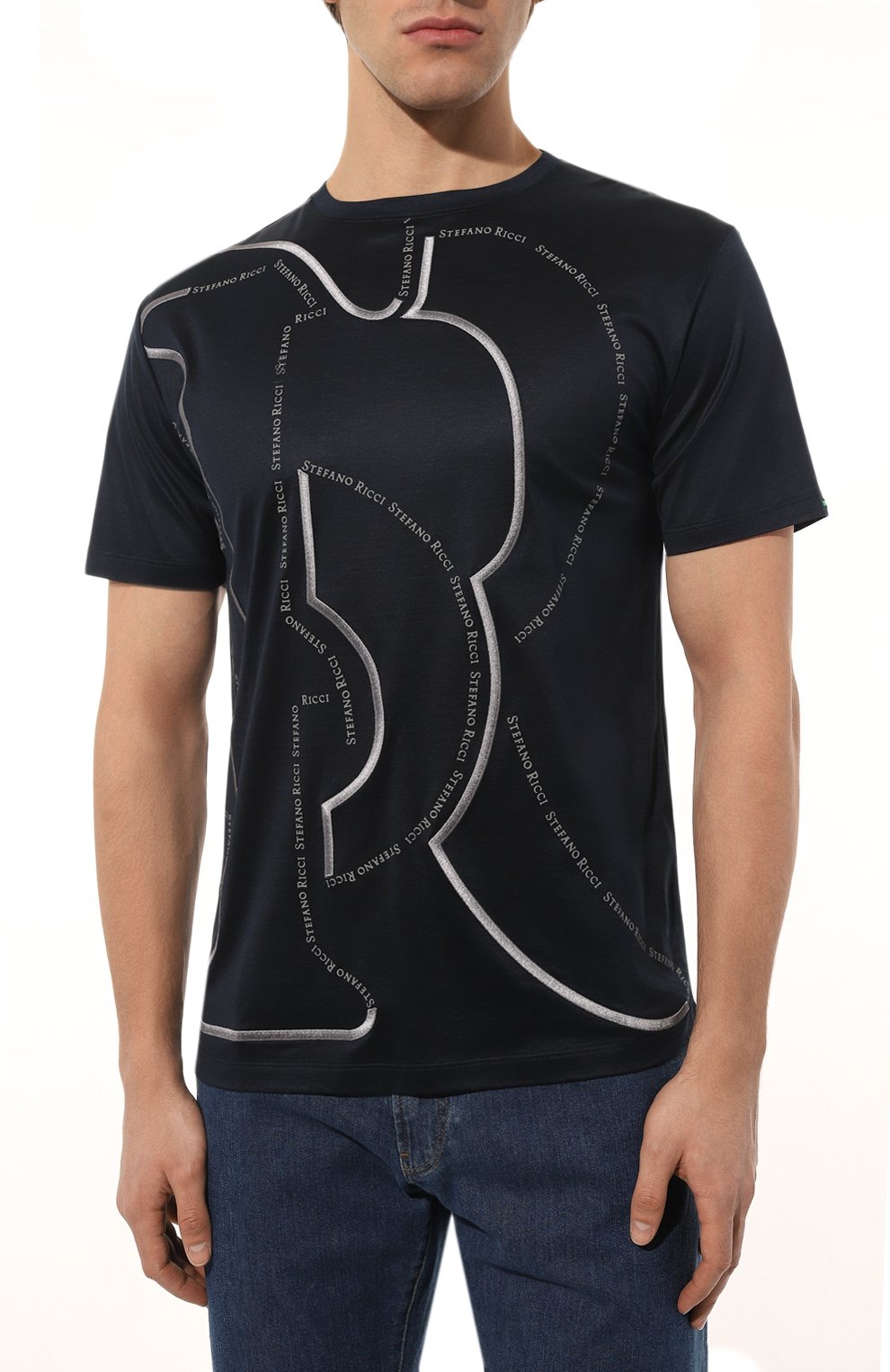 Хлопковая футболка STEFANO RICCI, арт. MNH3102200/TE0001, фото 3