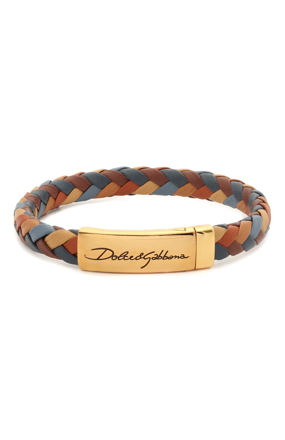 Кожаный браслет DOLCE & GABBANA разноцветного цвета по цене 31300 руб., арт. WBM5R4/W1111, фото 1 Кожаный браслет DOLCE & GABBANA, арт. WBM5R4/W1111, фото 1