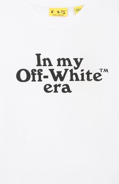 Хлопковая футболка OFF-WHITE, арт. 0BAA002S26JER007_001, фото 3
