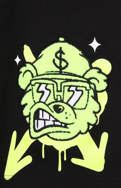 Хлопковые шорты SPRAYGROUND черного цвета по цене 19800 руб., арт. SPY1441E, фото 3 Хлопковые шорты SPRAYGROUND, арт. SPY1441E, фото 3