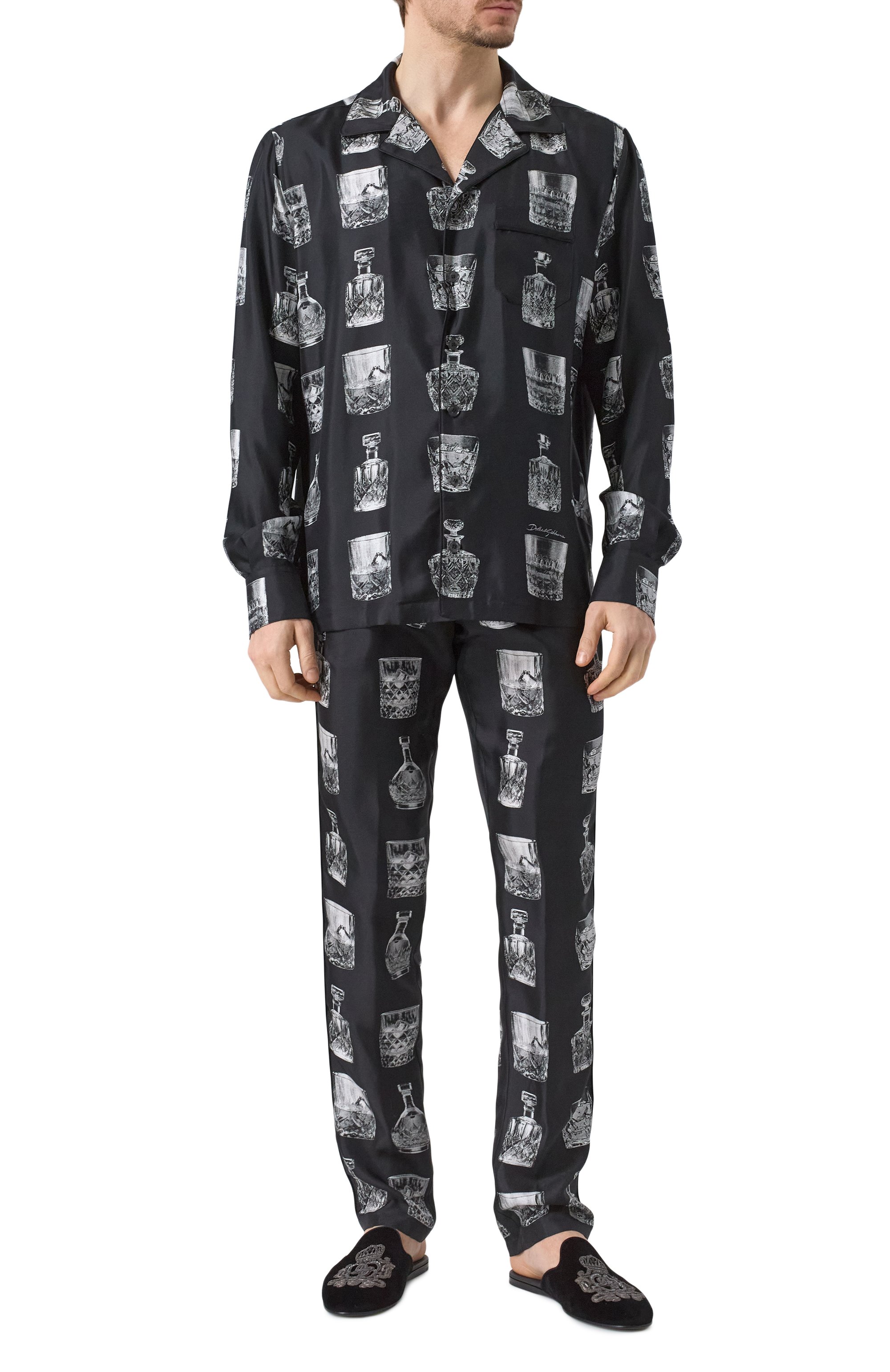 Текстильные домашние туфли young pope DOLCE & GABBANA, арт. A80310/A0249, фото 2