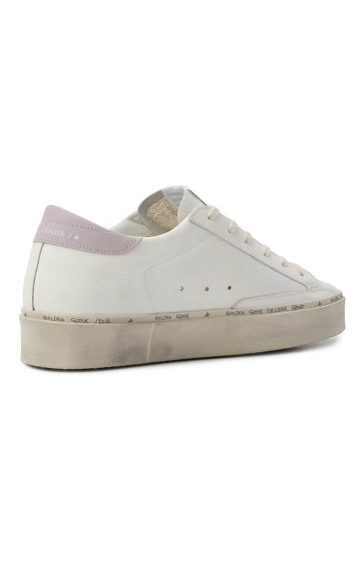 Кожаные кеды Hi Star Golden Goose Deluxe Brand GWF00118.F006845 Белый  GWF00118.F006845 Фото 5