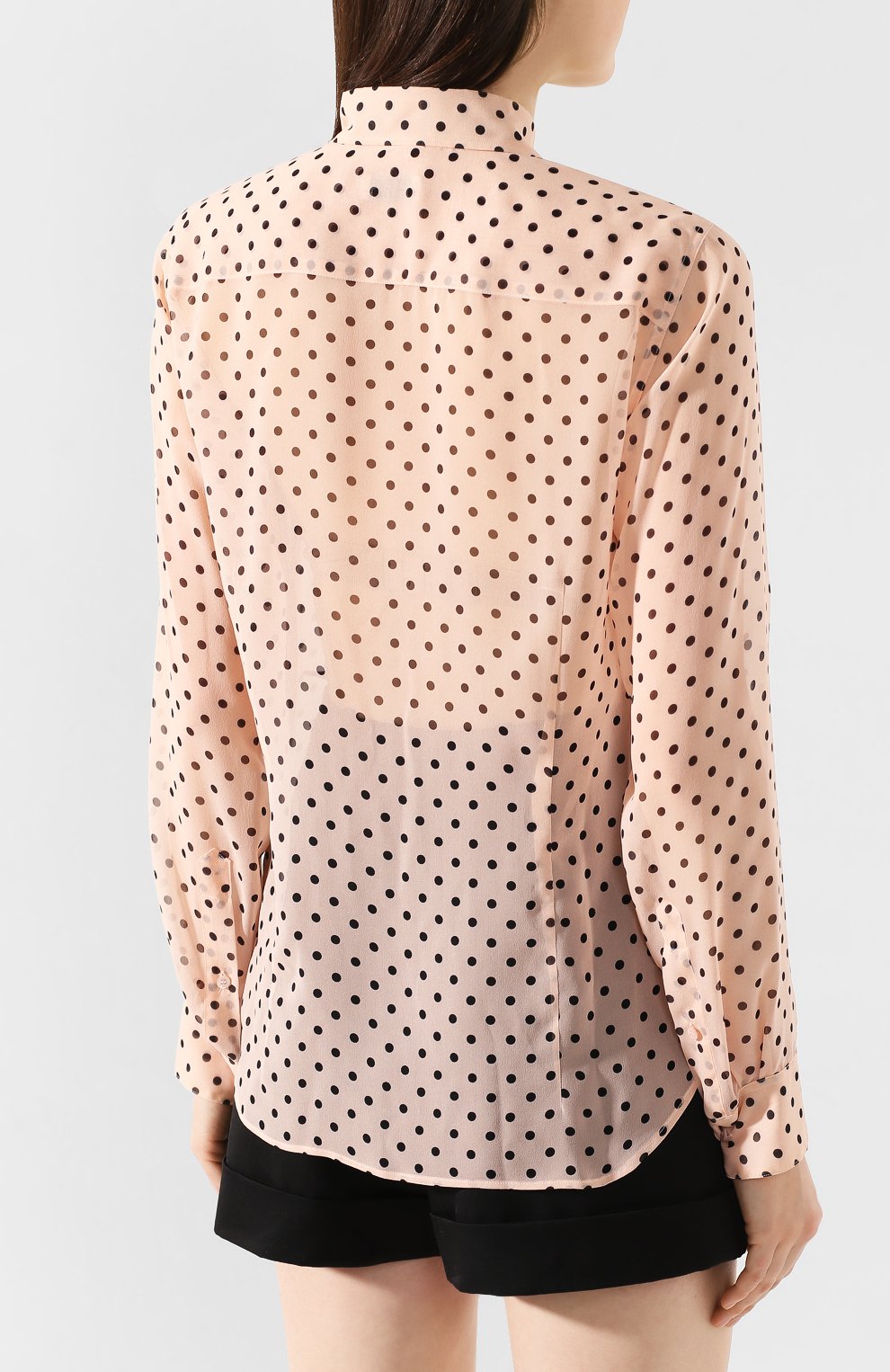 Шелковая блузка DRIES VAN NOTEN розового цвета по цене 79100 руб., арт. 201-30750-9410, фото 4 Шелковая блузка DRIES VAN NOTEN, арт. 201-30750-9410, фото 4