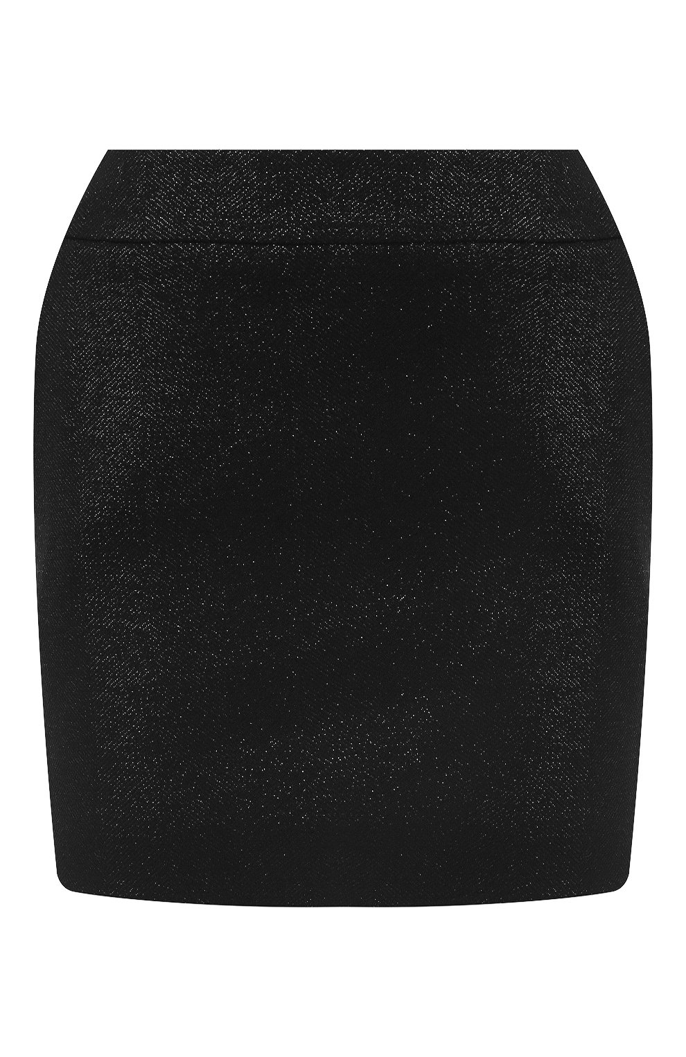 Шерстяная юбка SAINT LAURENT черного цвета по цене 96050 руб., арт. 470781/Y867J, фото 1 Шерстяная юбка SAINT LAURENT, арт. 470781/Y867J, фото 1