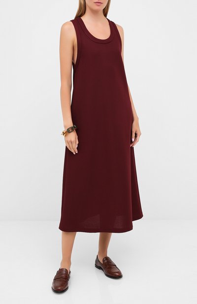 Платье-миди LACOSTE бордового цвета по цене 52860 руб., арт. EF8138, фото 3 Платье-миди LACOSTE, арт. EF8138, фото 3