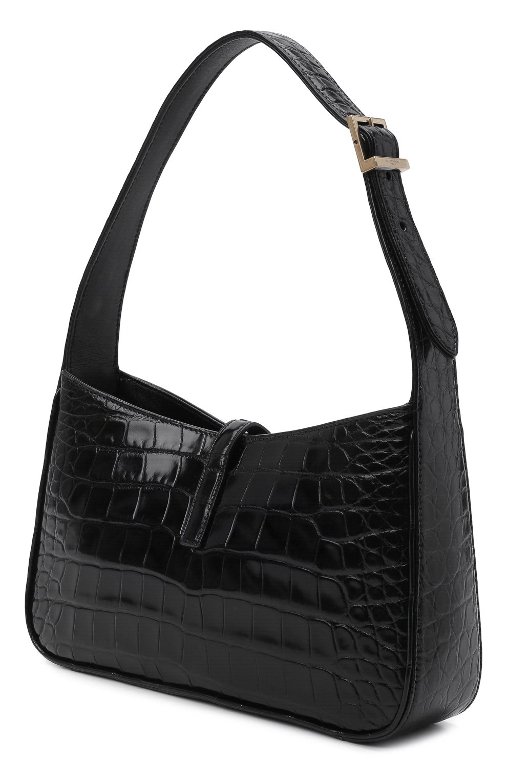 Сумка le 5 à 7 из кожи аллигатора SAINT LAURENT черного цвета по цене 1995000 руб., арт. 657228/E5V0K/AMIS, фото 3 Сумка le 5 à 7 из кожи аллигатора SAINT LAURENT, арт. 657228/E5V0K/AMIS, фото 3