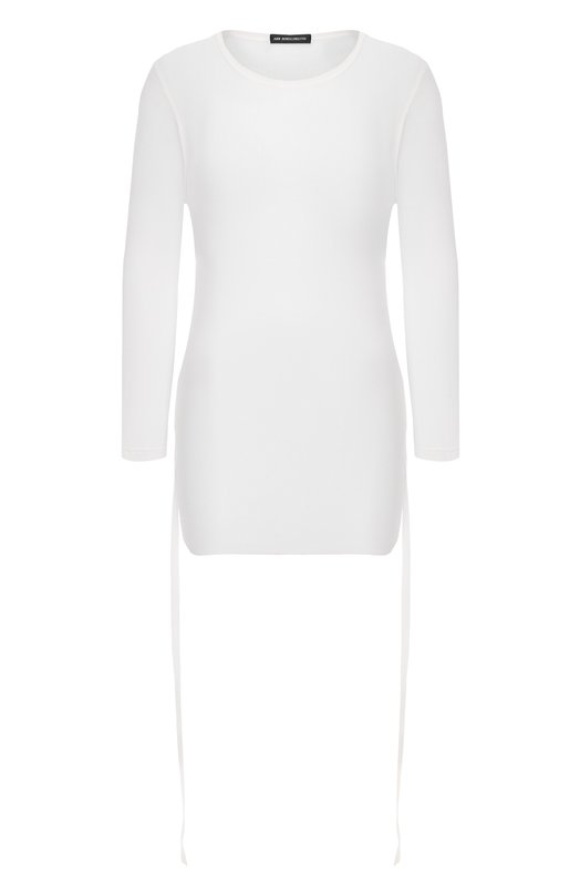 Хлопковый лонгслив Ann Demeulemeester B0012885/FA434 Белый B0012885/FA434