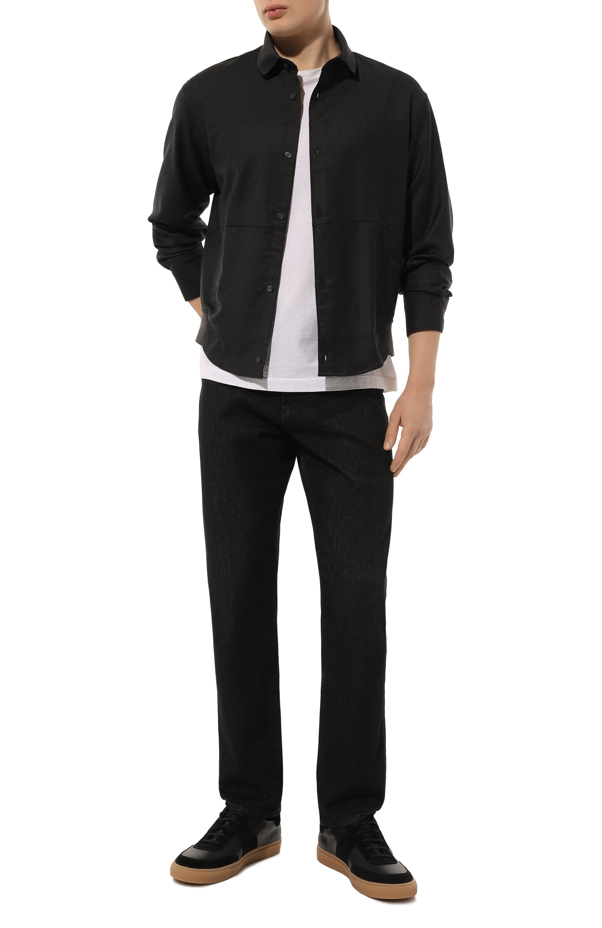 Рубашка из шерсти и вискозы EMPORIO ARMANI, арт. 6D1C61/1NVCZ, фото 2