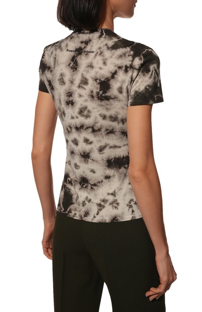 Хлопковая футболка PROENZA SCHOULER WHITE LABEL, арт. WL2214226-JCT144-CRS, фото 4