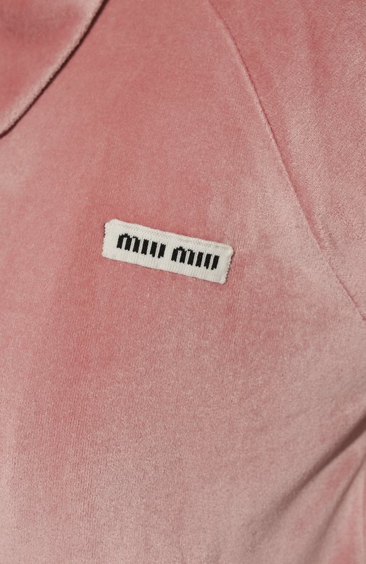 Бомбер из вискозы Miu Miu MJL791-1ZVA-F0E18 Розовый  MJL791-1ZVA-F0E18 Фото 5