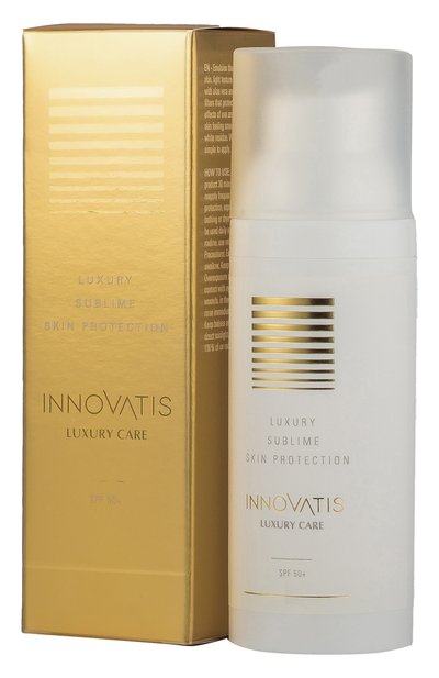 Солнцезащитная эмульсия для тела и лица luxury care spf50+ (50ml) INNOVATIS бесцветного цвета по цене 2850 руб., арт. 8437019455606, фото 3 Солнцезащитная эмульсия для тела и лица luxury care spf50+ (50ml) INNOVATIS, арт. 8437019455606, фото 3