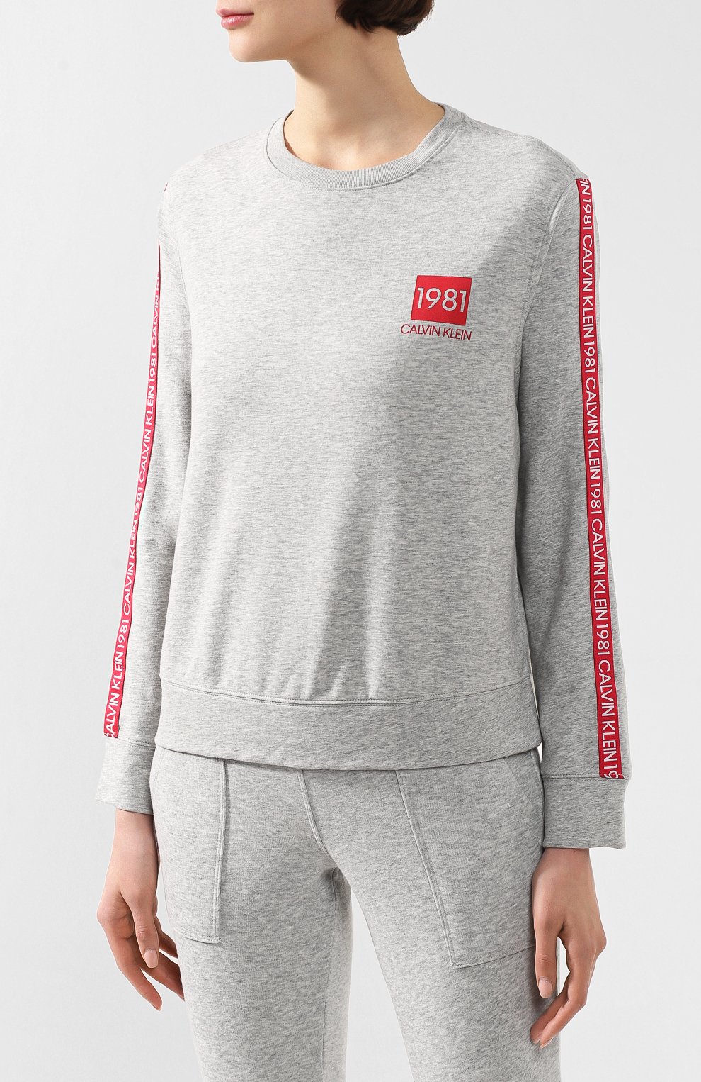 Хлопковый свитшот CALVIN KLEIN, арт. QS6320E, фото 3