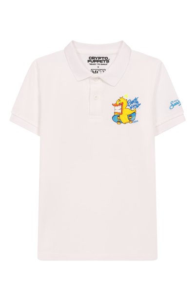 Хлопковое поло MC2 SAINT BARTH, арт. BEVERLY HILLS JR/00996F