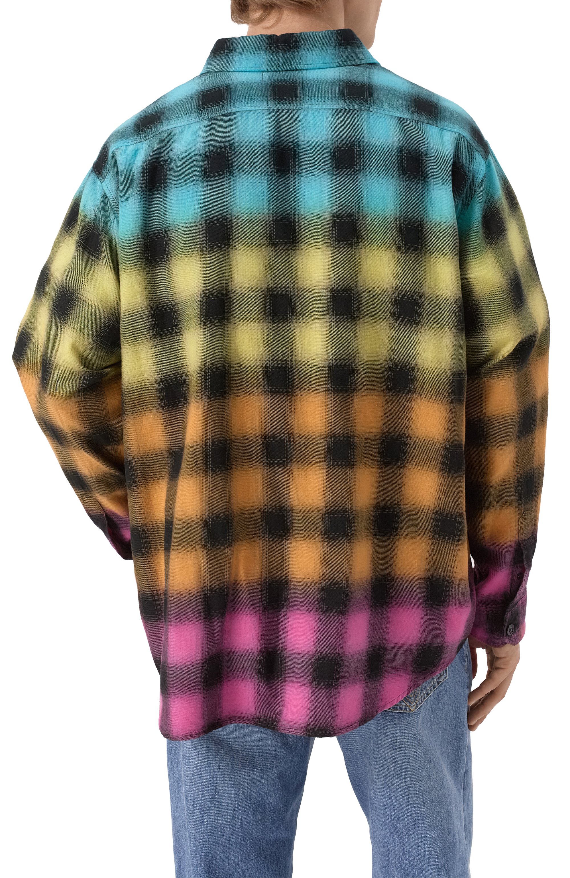 Рубашка из хлопка и льна CELINE разноцветного цвета по цене 122500 руб., арт. 2C574952T, фото 4 Рубашка из хлопка и льна CELINE, арт. 2C574952T, фото 4