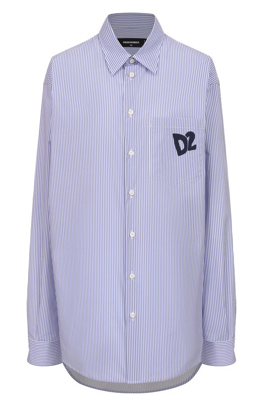 Хлопковая рубашка Dsquared2 S73DL0280/D35285 Голубой S73DL0280/D35285