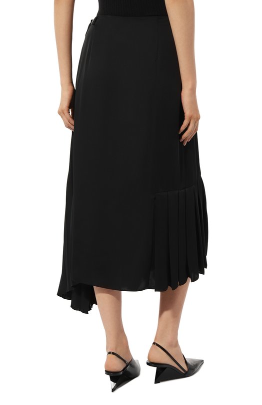 Юбка с отделкой перьями Prada P198NP-1Q9I-F0806-191 Чёрный  P198NP-1Q9I-F0806-191 Фото 4