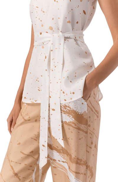 Шелковый топ KITON, арт. D51443K0999G, фото 5