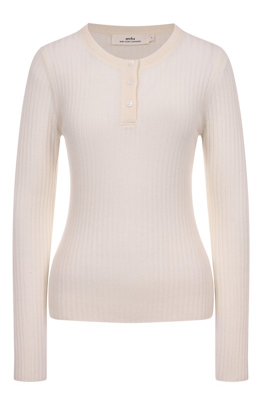 Кашемировый пуловер arch4 KNJP23194C Кремовый KNJP23194C