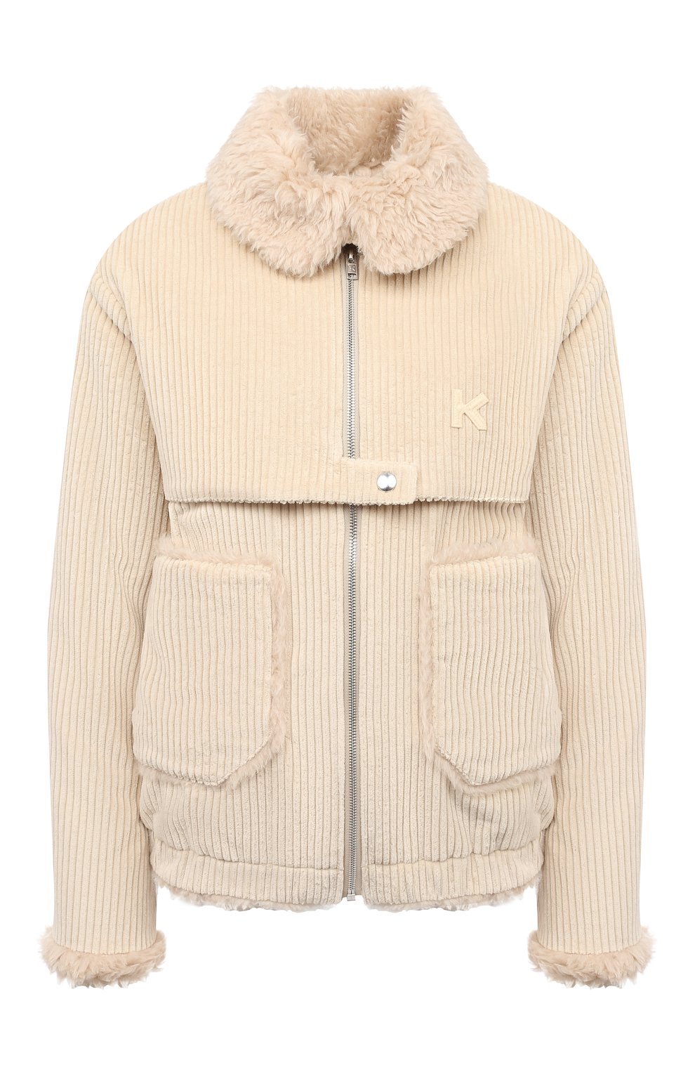 Вельветовая куртка KENZO кремового цвета по цене 65150 руб., арт. FA62BL1179CV, фото 1 Вельветовая куртка KENZO, арт. FA62BL1179CV, фото 1