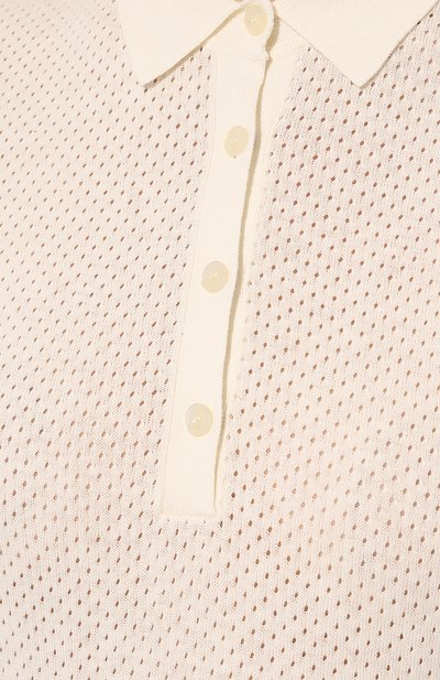 Поло из хлопка и шелка BOSS ORANGE, арт. 50489684, фото 5