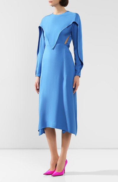 Платье STELLA MCCARTNEY голубого цвета по цене 119000 руб., арт. 585909/SNA55, фото 3 Платье STELLA MCCARTNEY, арт. 585909/SNA55, фото 3